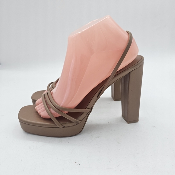 Jeffrey Campbell Strappy High Heel Slingback Sandals Size 9.5 US / 40 EU – Brown - Picture 4 of 12